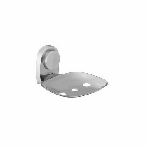 Soap Dish - Stainless Steel Standard Size Silver | Corrosion Rust and Crack Resistance Easy to Install Polished Finish