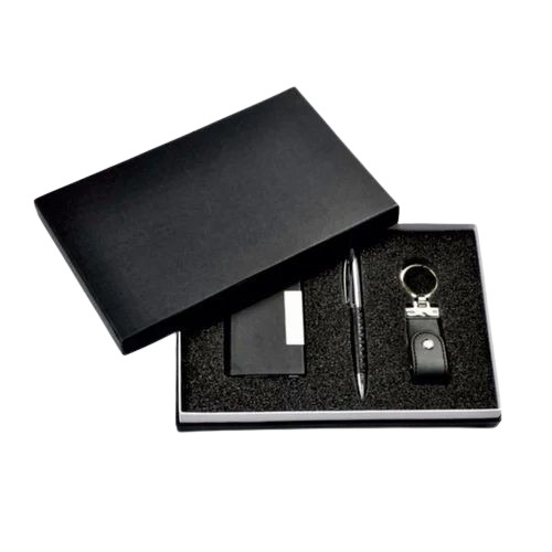 Corporate Gift Box - Cardboard, 5 mm Thick, Square Shape, Black Color | Capacity: 100 gm, Elegant Design for Corporate Gifting