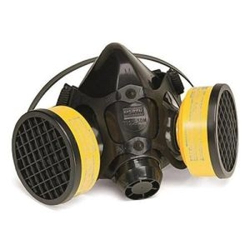 Plastic Respirator Mask - Color: Black