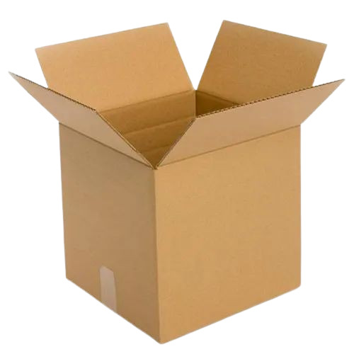 5 Ply Double Wall Corrugated Boxes - Square Shape, Brown Color | 35 kg Capacity, Ideal for Apparel, Electronics, and Food