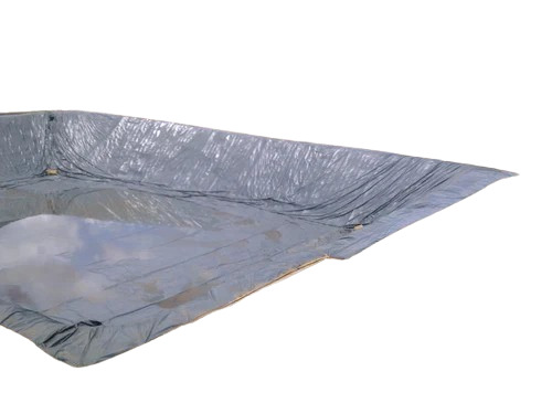 Geomembrane Liner Sheet - HDPE, Customized Size, Black Color | Durable, Fine Finished, Single Layer, Laminated, Plain Design