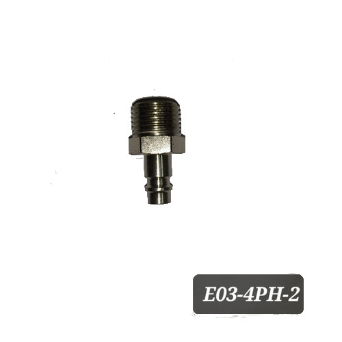Quick Plug Pneumatic Fitting - 10.50mm Hose Barb, Nickel-Plated Steel for Corrosion Resistance and Durable Performance