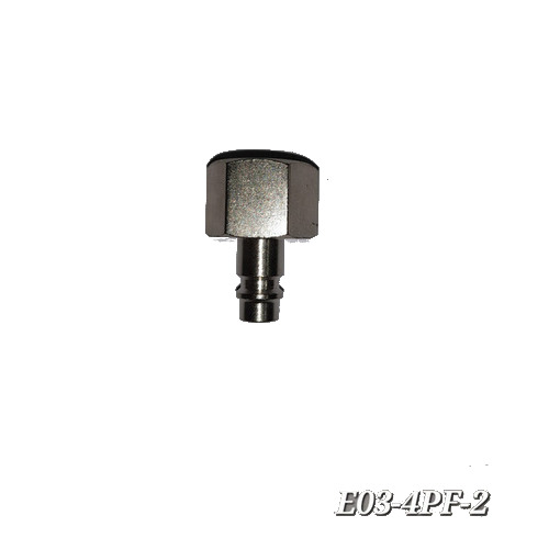 German Type Quick Plug Female 1/2" BSPT Steel Chrome IMP