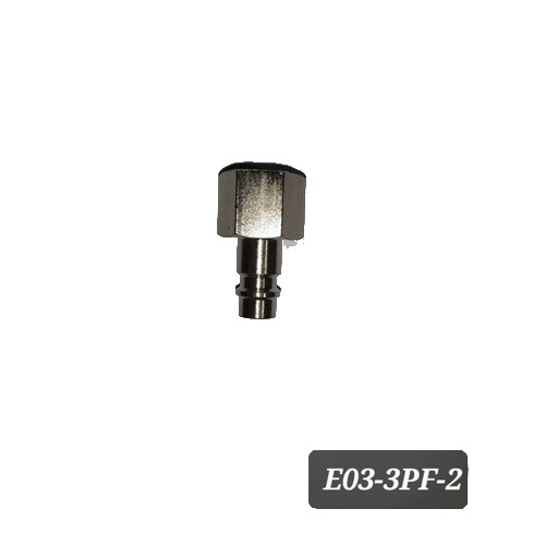 German Type Quick Plug Female 3/8" BSPT Steel Chrome IMP