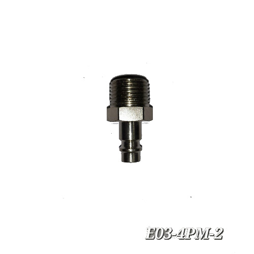 German Type Quick Plug - Chrome-plated Steel 1/2" Bspt Male Thread | Reliable Quick Connection For Pneumatic Systems