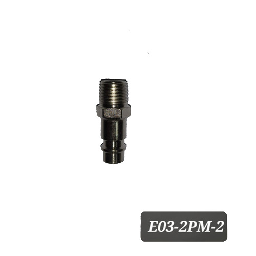 Germany Type Plug Male 1/4"BSPT Steel Nickel Imp