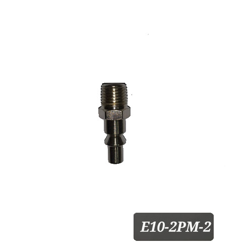 OrionType Plug-Male - 1/4" BSPT, Steel With Nickel Plated Finish | Durable Pneumatic Fitting for Industrial Applications