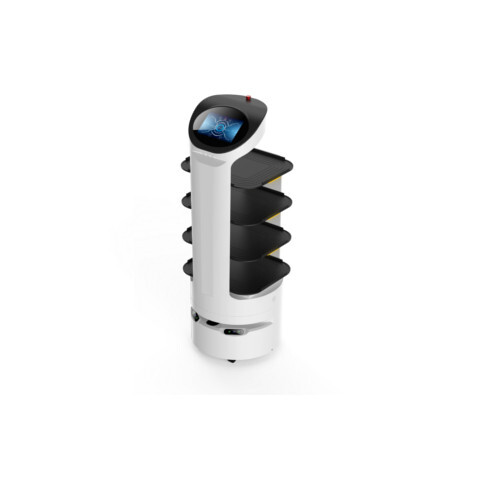 Food Delivery Waiter Robot - Color: White