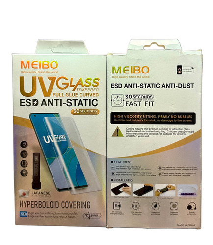 Meibo Ab Glue Uv Curved Tempered Glass - Color: Transparent