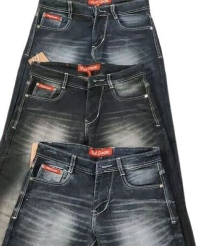 Men Denim Jeans - Denim, Slim or Regular Fit, Grey | Classic Fit, Comfortable Wear, Versatile Style, High-Quality Stitching, Trendy Design, Breathable Material, Button Closure, Flexible Stretch, Cool Dry, Washable