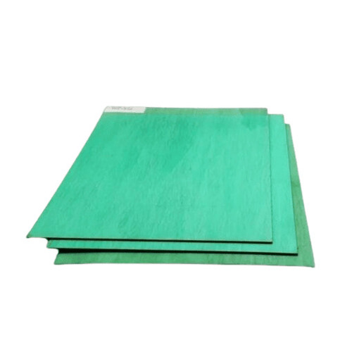 Non Asbestos Jointing Sheet - Fiber Material, Rectangular Shape, 5mm Thickness | Higher Strength, Waterproof, Green Color, Density 10kg/m3