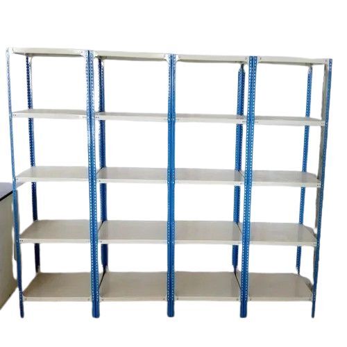 Laboratory Storage Rack - Steel, Space Efficient, Blue and White | Corrosion Resistant, Adjustable Shelves, High Load Capacity, Easy Assembly, Chemical Resistant, Eco-Friendly