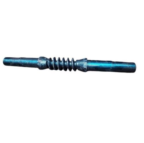 Mild Steel Worm Shafts - Color: Silver Blue