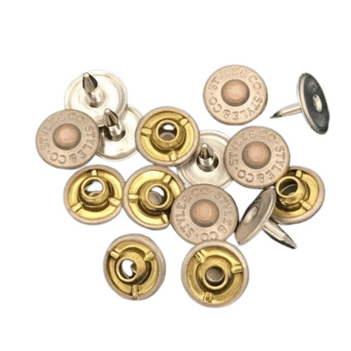 Rivet Buttons - Color: Brown