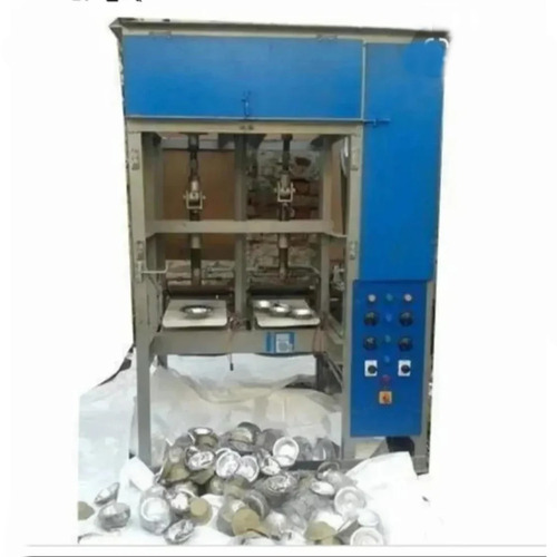 Automatic Double Die Plate Making Machine - Color: Blue