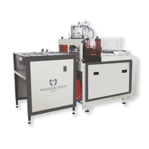 Double Die Paper Plate Making Machine - Color: White