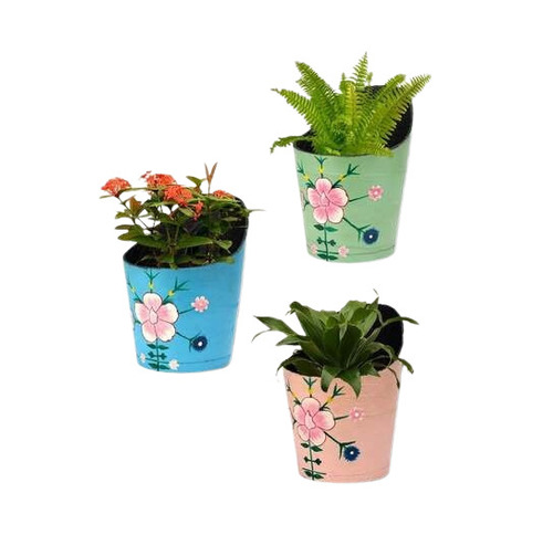 Plant Pots - Plastic, Standard Size, Multi-Color | Waterproof, Crack Resistant, Weather Tolerant, Portable for Indoor, Outdoor, Balcony, Terrace