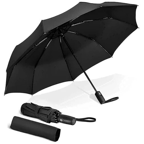 Automatic Open Close Umbrella - Color: Black