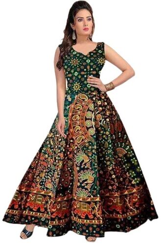 Ethinic Ladies Gown - Color: Multi Color