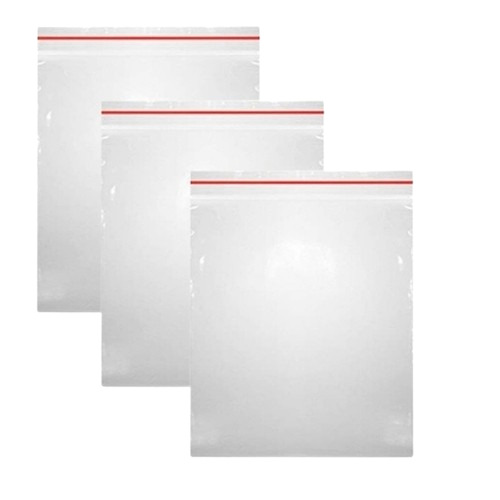 Plastic Zip Lock Bags - Polypropylene Material,  Transparent Color | Durable, Eco-Friendly with Zipper Top Handles for Convenient Closure