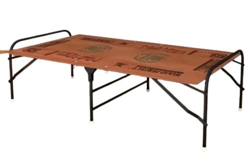 Plywood Bed - Compact Design, Brown Color | Smooth Finish, Affordable, Easy to Assemble, Long Lifespan, Customizable Designs, Moisture Resistant, Smooth Edges