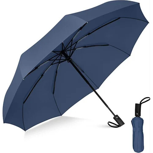 Auto Open Close Umbrella Navy Blue - Material: Nylon