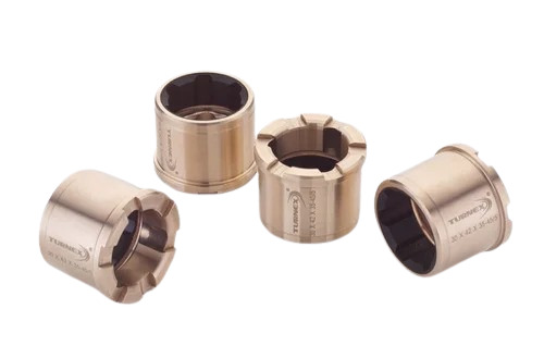 Mild Steel Submersible Pump Bush 5.2mm - Mild Steel Customized Size Golden Color Diaphragm Pump Structure Axial Flow Theory | Durable Plain Round Design Fine Finished