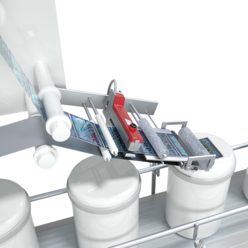 Leuze Fork Sensor - Application: Packing Lines Label Gap Detection Purpose