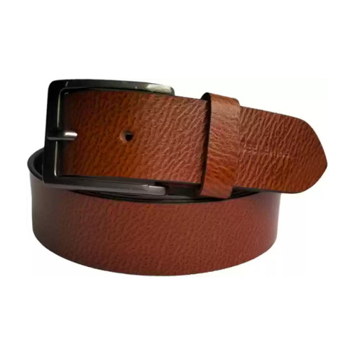 Mens Leather Belt - Buckle Material: Brass