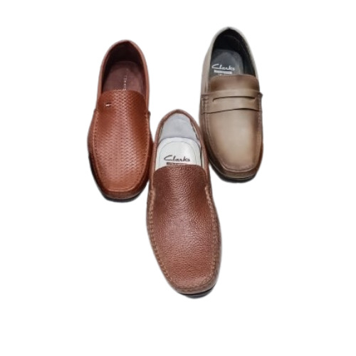 Polished Leather Loafer Shoes