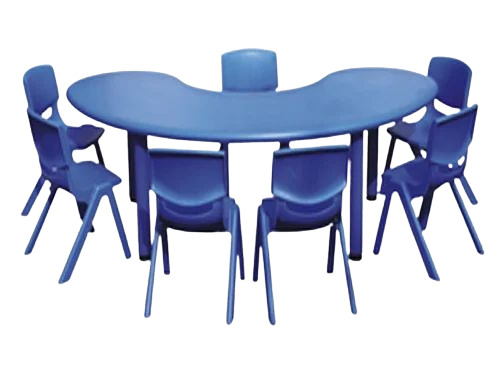 Plastic School Furniture - Durable Plastic Customized Size Blue Color | Eco-Friendly Lightweight No Assembly Required Warranty: 6 Months