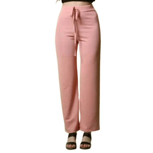 Ladies Trousers - Cotton Blend, Available Sizes: S, M, L, XL, Color: Peach, Ankle Length, Regular Fit | Features: Anti-Wrinkle, Breathable, Quick-Dry, Machine Washable