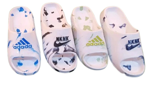 Mens Floaters - PVC and Plastic Material, Customized Size, Multicolor Design | Lightweight, Printed Pattern, Durable for Summer Use