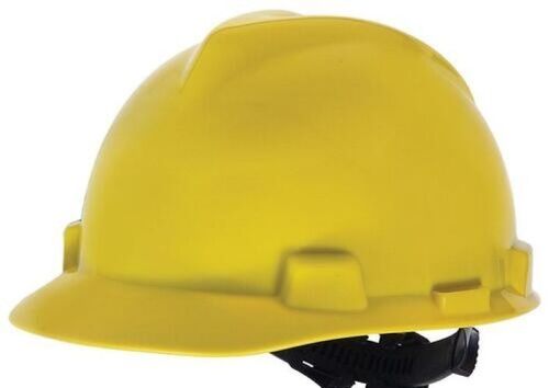 Safety Helmet - Plastic Half Face Style | Durable Outer Shell Adjustable Sizing Straps Comfortable Padding Lightweight Ventilated Design Reliable Chin Strap Shock Absorption UV-Resistant Material
