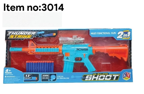 3014 Thunder Strike Big Gun With 12 Darts - Available In 7 Colors