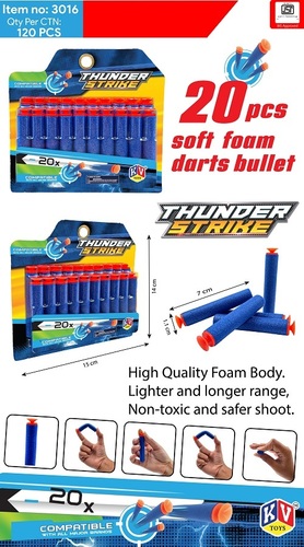 3016 Bullets For Thunder Strike Gun 20 Pcs