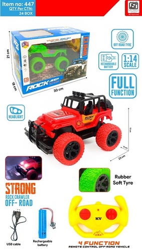 447 4 Function 1:14 Off-Road Remote Control Car