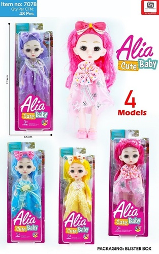 7078 6 Inches Alia Doll Cute Baby Doll Set Available In 4 Models