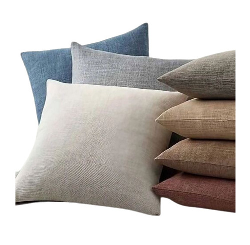 Handloom Cushion Cover - Cotton, Standard Size | Lightweight, Portable, Easy Washable, Quick Dry, Breathable, Available in Various Colors