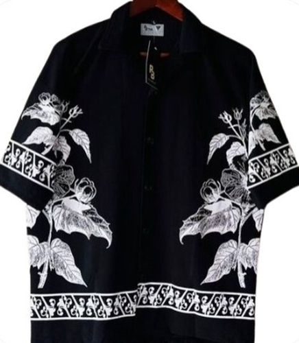 Printed Half T Shirt - Regular Fit, Half Sleeves, Collar Neck, Black Color | Designed for Men, Customized Size, Comfortable Wear