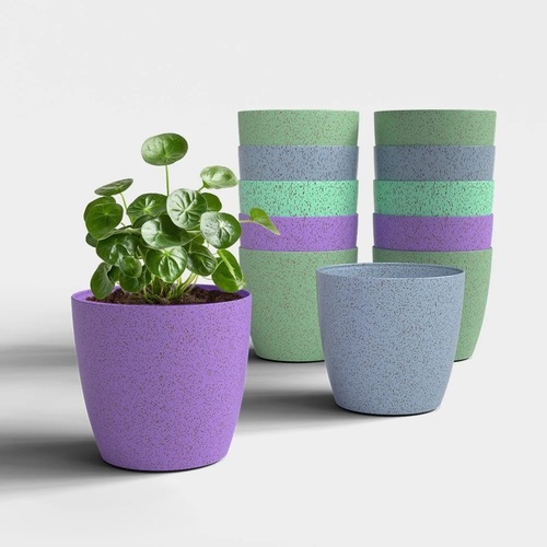 Pvc Stella Flower Pot - Color: White