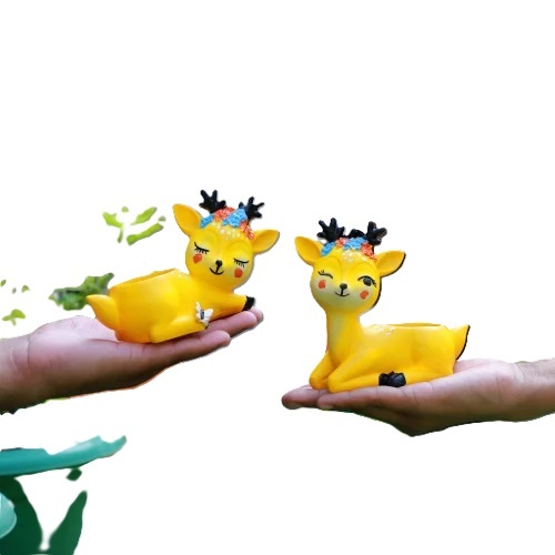 Resin Pot - Color: Yellow