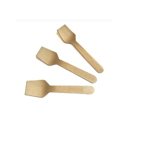 75Mm Wooden Ice Cream Spoon - Application: Event And Party Supplies