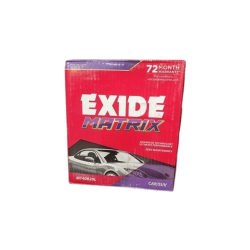 Exide Matrix Car Battery - Color: Red