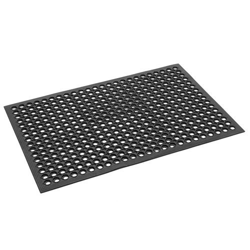 Industrial Rubber Floor Mat - Color: Black