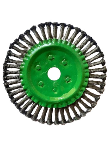 Industrial Wire Ebrushes - Grey Steel Material, Customized Size, Round Brush Shape | Durable, Fine Finished Quality, Very Good Condition