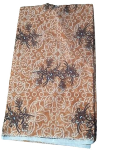 Nighty Fabric - Cotton, Customized Size | Light Weight, Tear-Resistant, 100% Pure, Breathable, Printed Brown