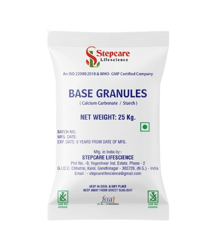 Calcium Carbonate & Starch Dc Granules - Physical Form: ]