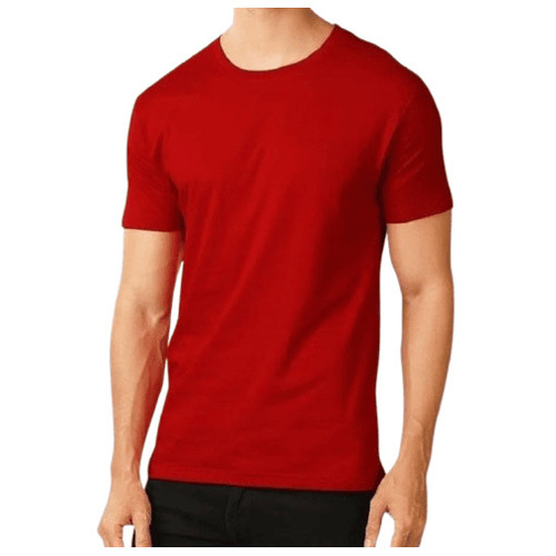 Casual T-Shirts - Cotton, Sizes L-XXL, Red | Lightweight, Breathable, Quick Dry, Fade & Wrinkle Resistant, Regular Fit, Short Sleeves