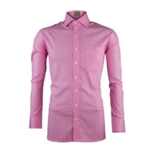 Cotton Men Casual Shirt - Full Sleeves, Size 38, Pink Batik Print | Lightweight, Anti-UV, Breathable, Trendy Design, Easy to Pair